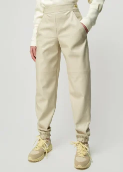 Vegan Leren Jogger<Vanilia Hot