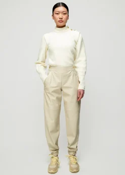 Vegan Leren Jogger<Vanilia Hot
