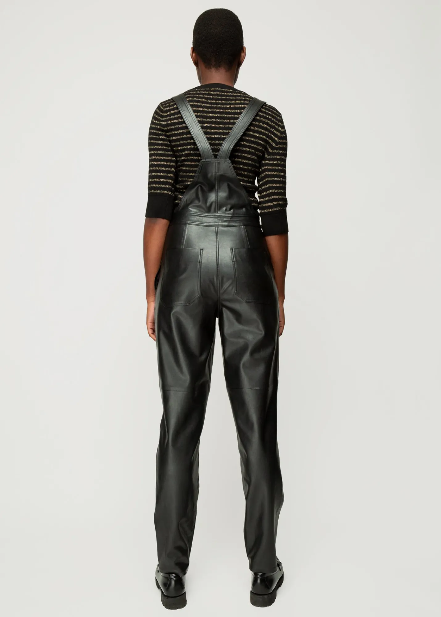 Vegan Leren Tuinbroek<Vanilia New
