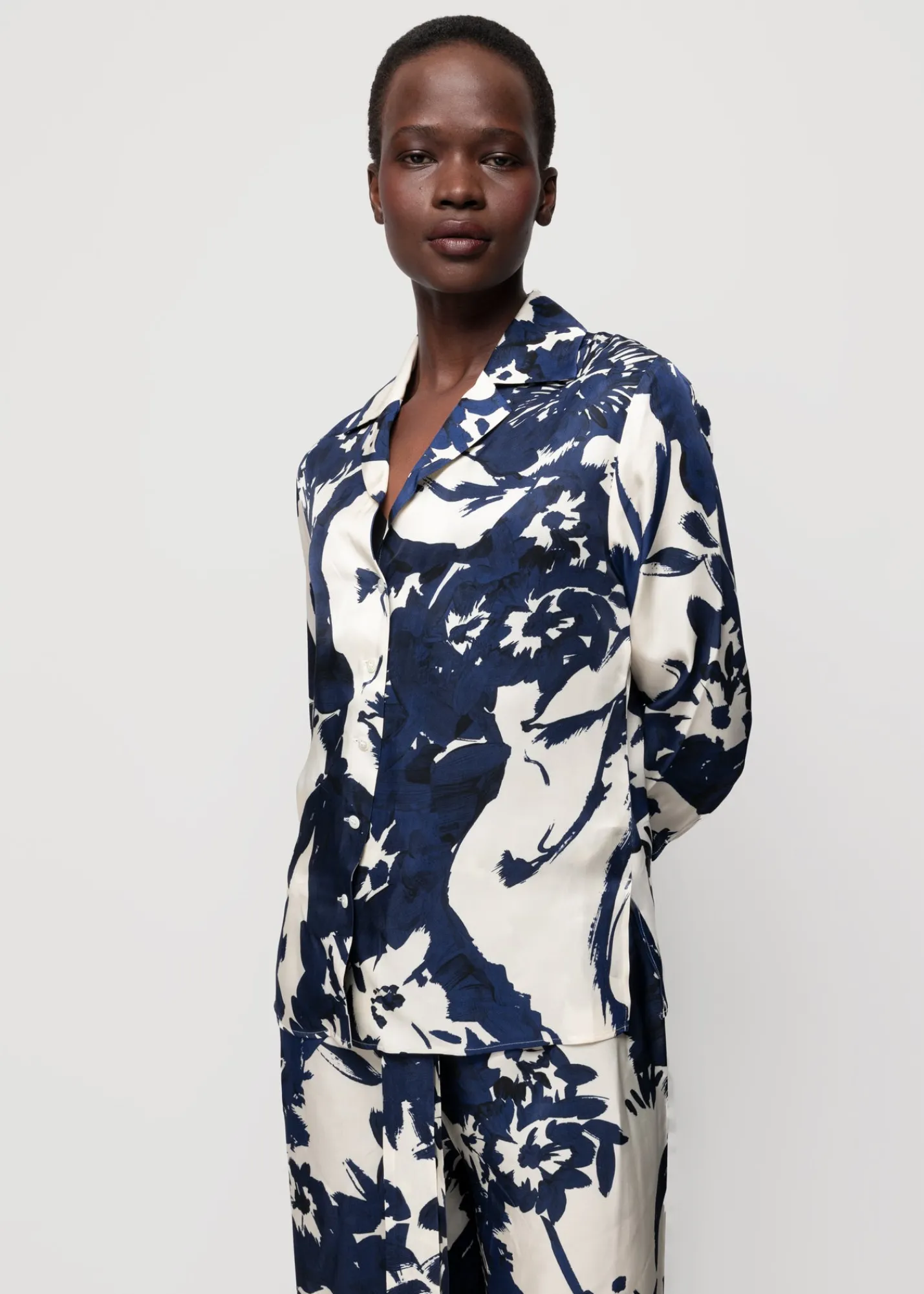 Viscose Blouse Met Bloemen<Vanilia Hot
