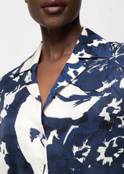 Viscose Blouse Met Bloemen<Vanilia Hot