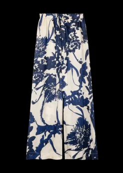Viscose Broek Met Bloemen<Vanilia Hot