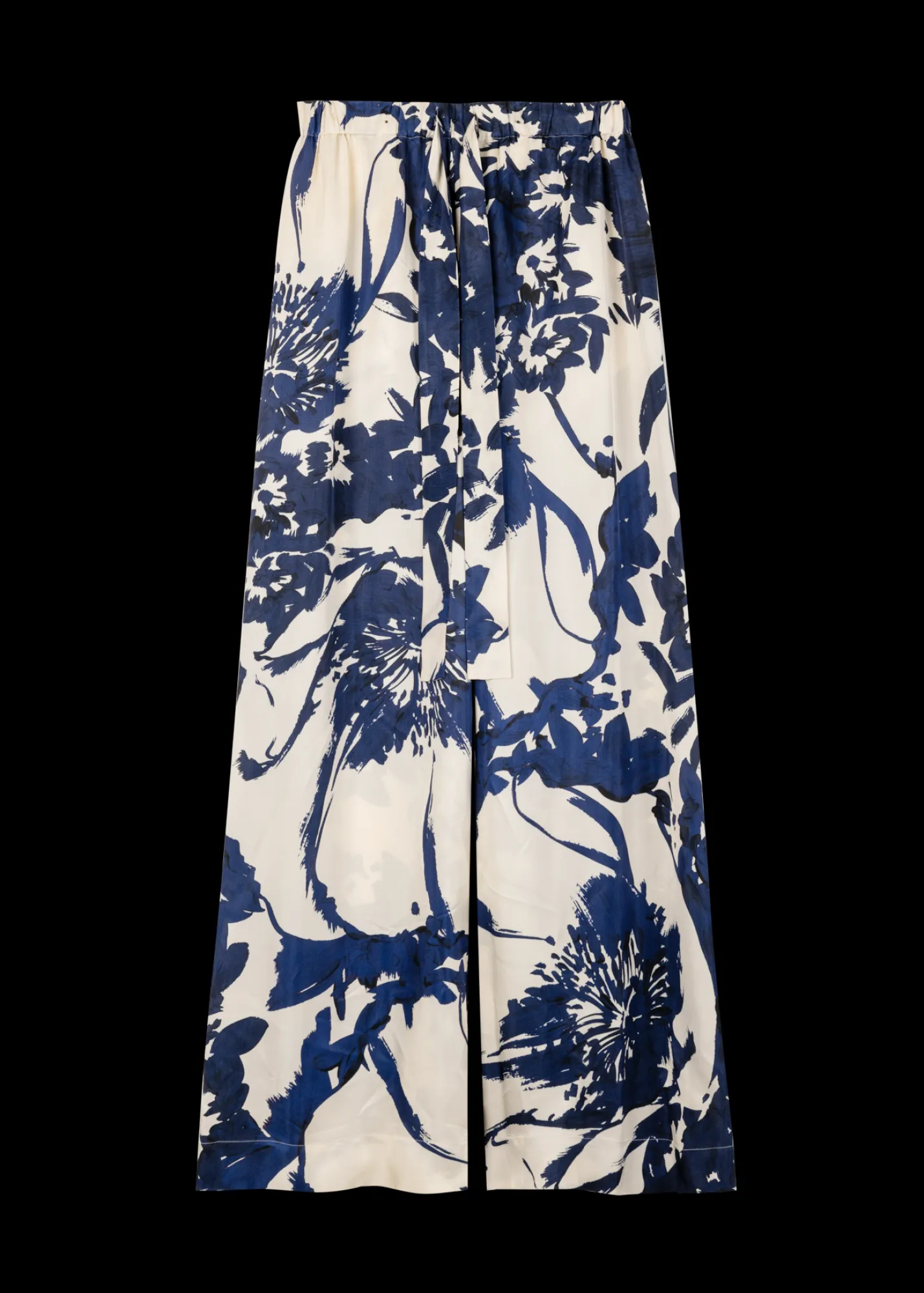 Viscose Broek Met Bloemen<Vanilia Hot