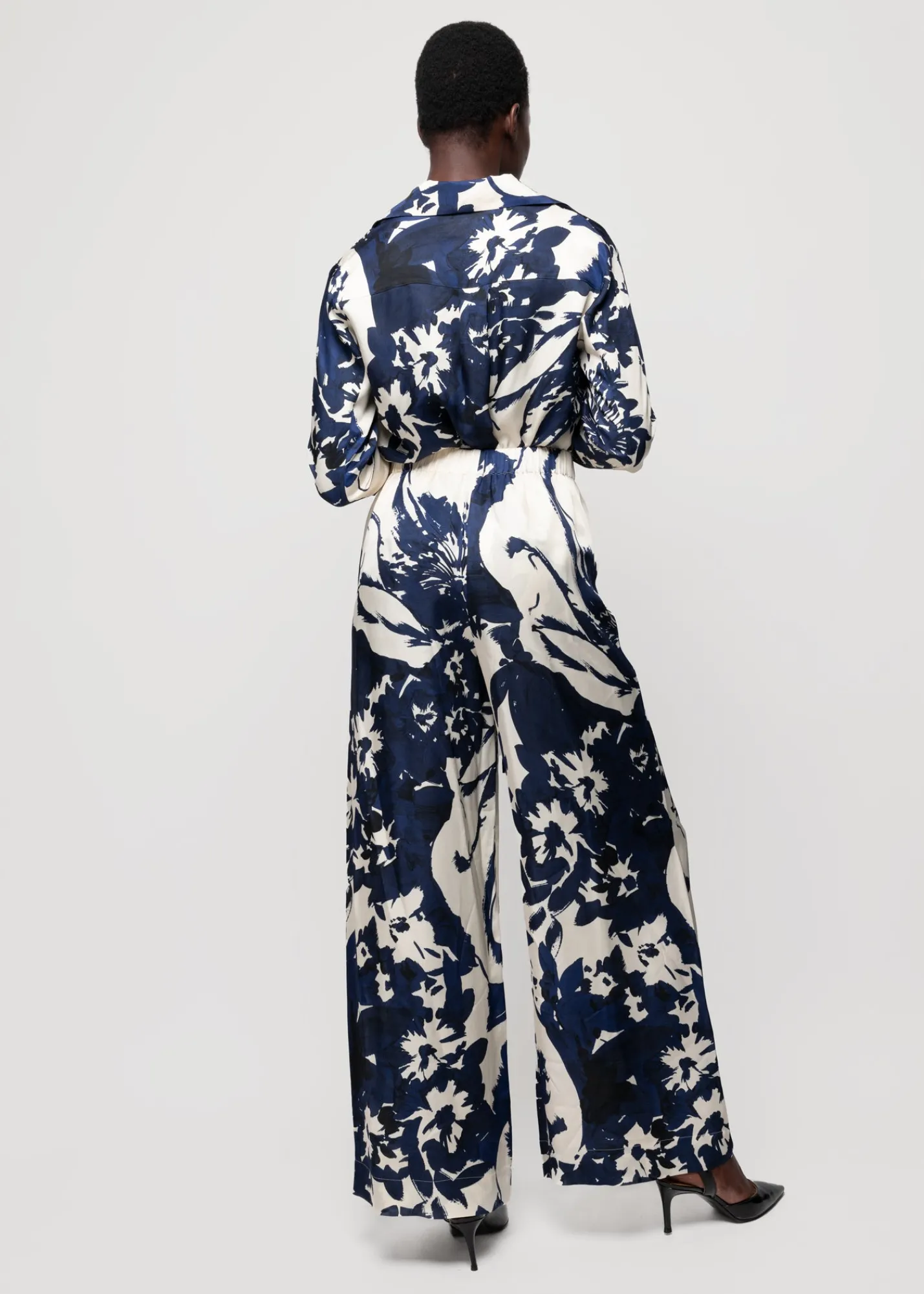 Viscose Broek Met Bloemen<Vanilia Hot