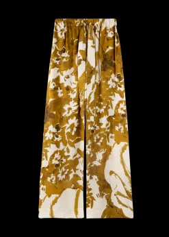 Viscose Broek Met Bloemen<Vanilia Discount