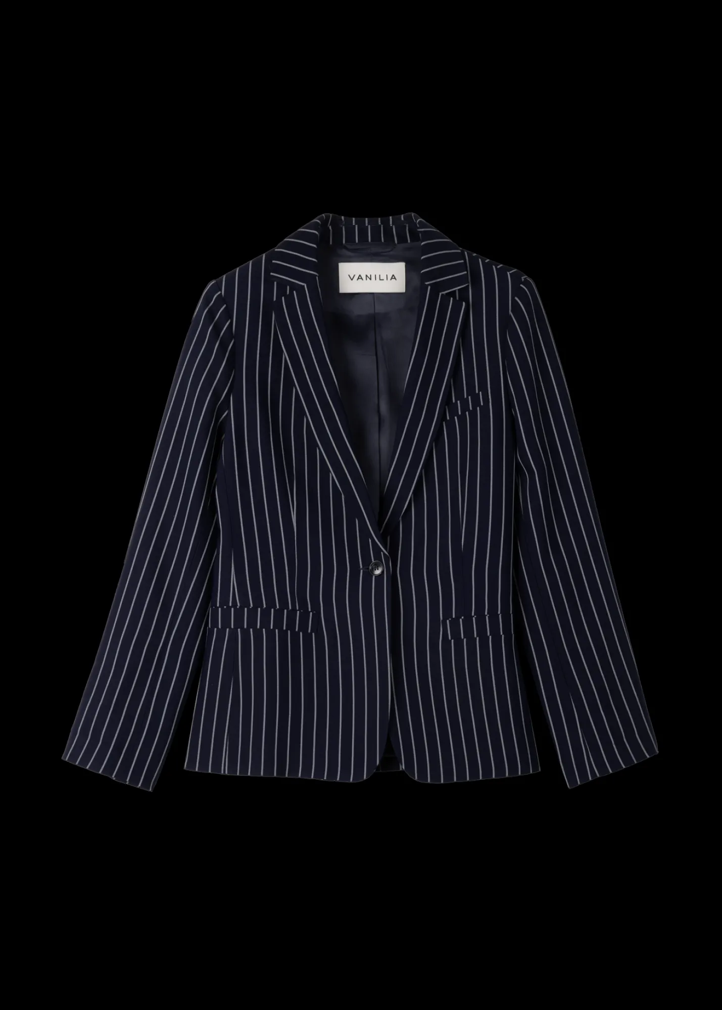 Viscose Colbert Pin Stripe<Vanilia Clearance