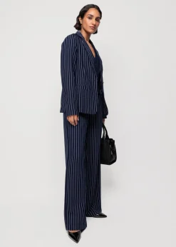 Viscose Colbert Pin Stripe<Vanilia Clearance