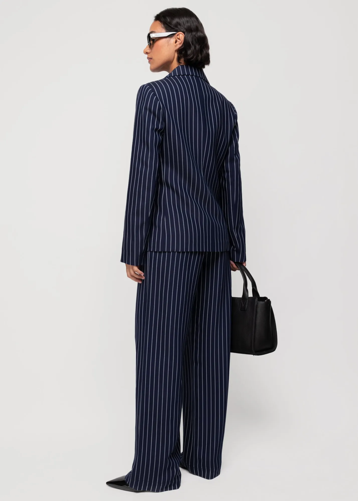 Viscose Colbert Pin Stripe<Vanilia Clearance