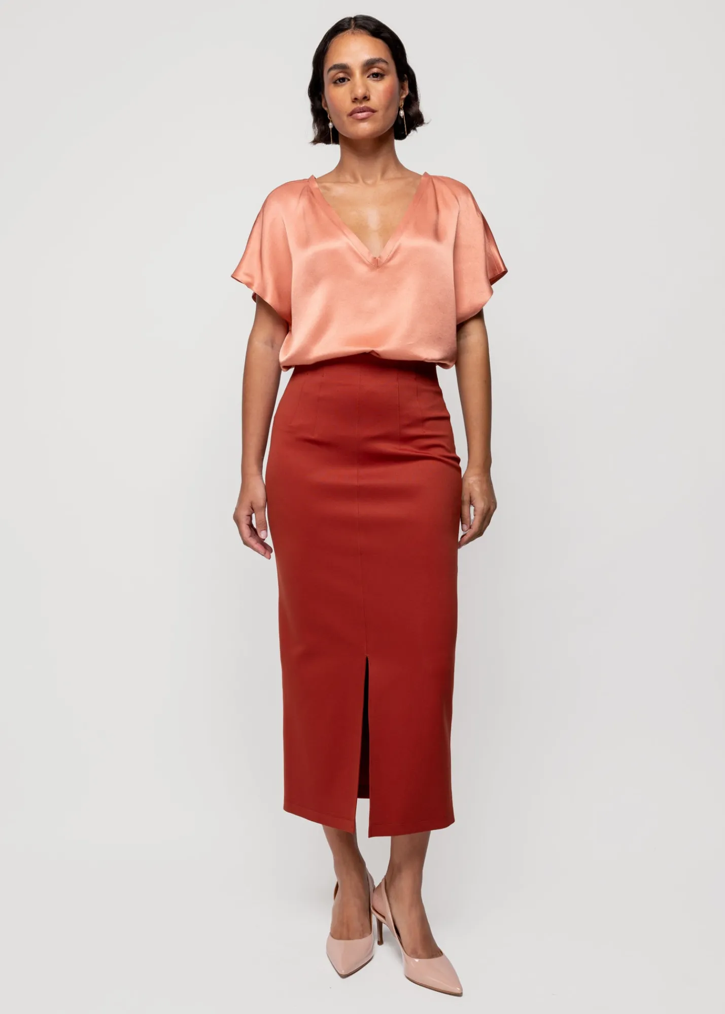 Viscose Crepe Top<Vanilia Fashion