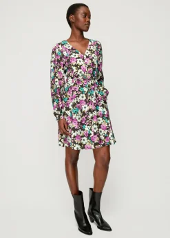 Viscose Jurk Met Bloemen<Vanilia Sale