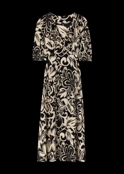 Viscose Maxi Jurk Met Bloemenprint<Vanilia Sale