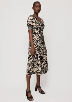 Viscose Maxi Jurk Met Bloemenprint<Vanilia Sale