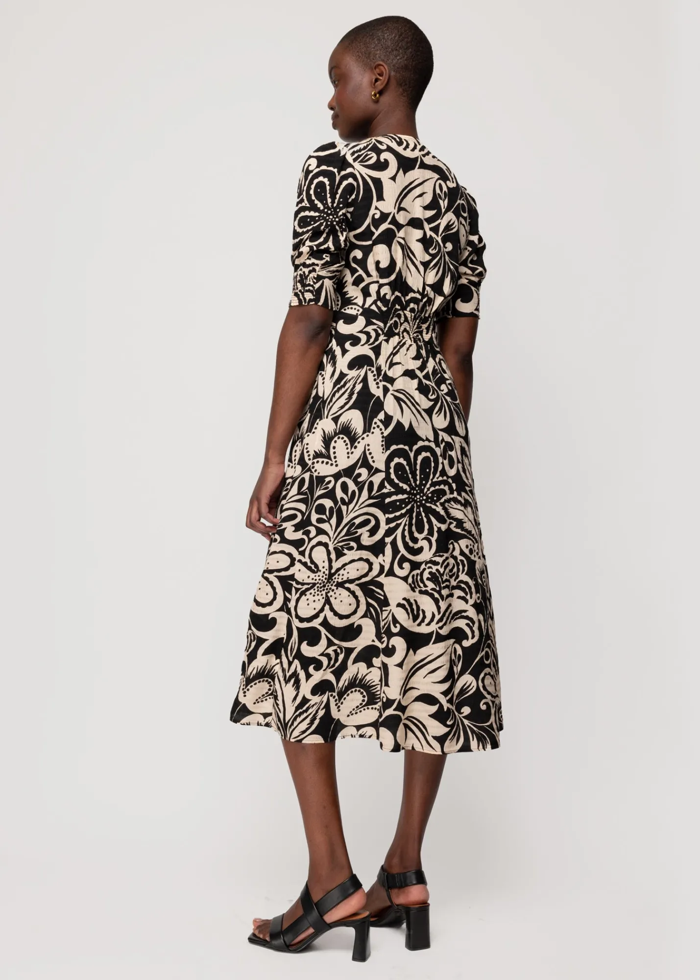 Viscose Maxi Jurk Met Bloemenprint<Vanilia Sale