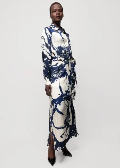 Viscose Maxi-Jurk Met Bloemen<Vanilia Outlet