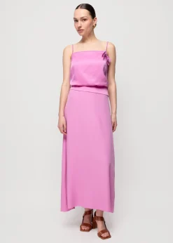 Viscose Midi Rok<Vanilia New