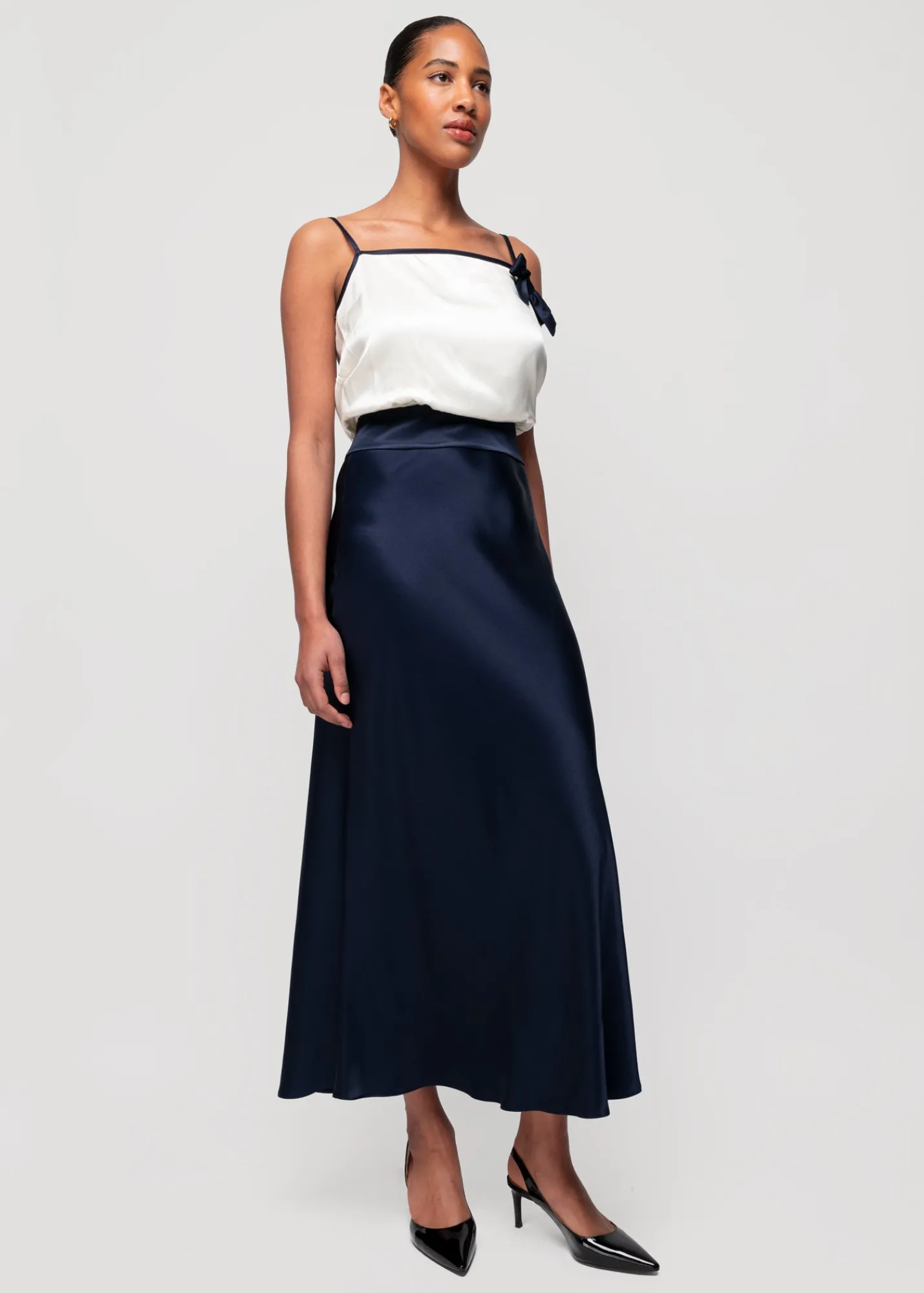 Viscose Midi Rok<Vanilia Hot