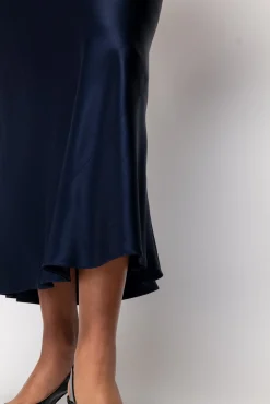 Viscose Midi Rok<Vanilia Hot