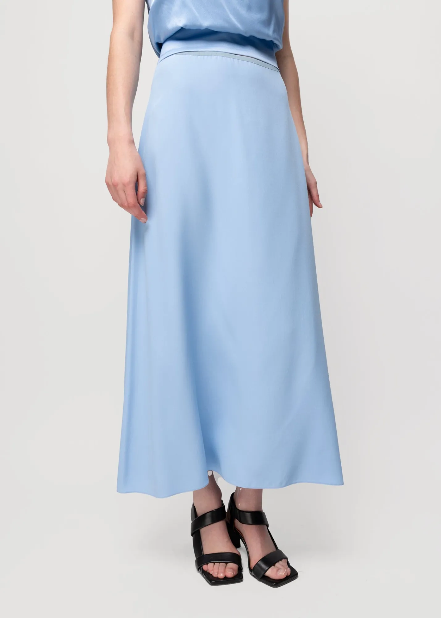 Viscose Midi Rok<Vanilia Online