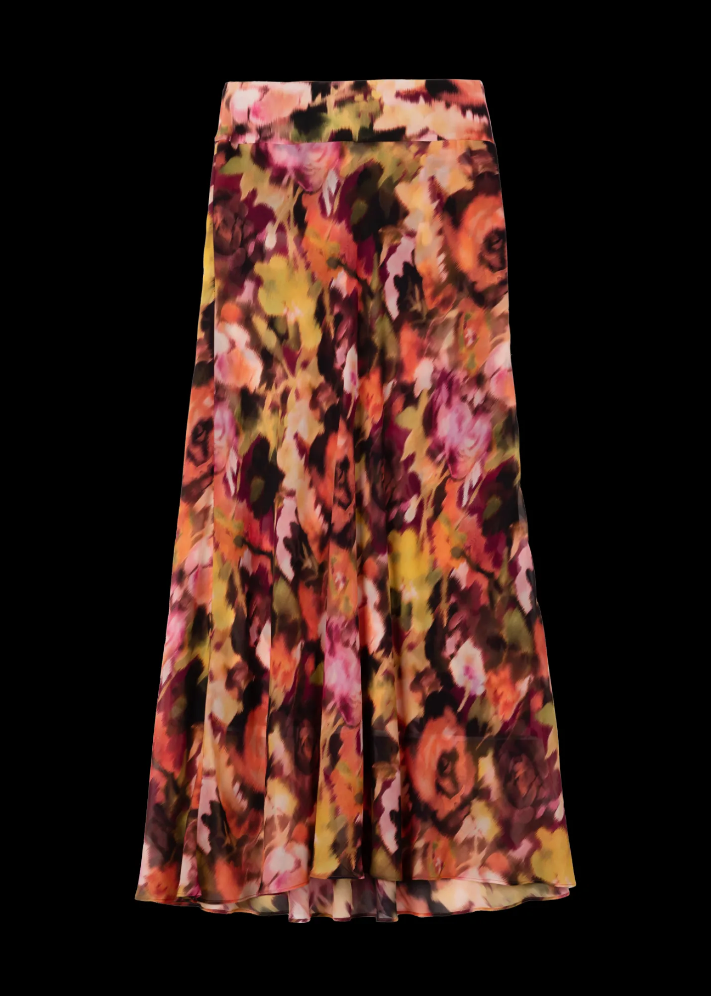 Viscose Midi Rok Met Print<Vanilia Sale