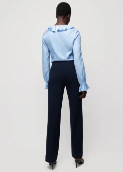 Viscose Ruffle Blouse<Vanilia Clearance