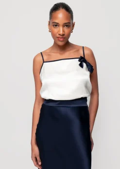 Viscose Top Met Strik<Vanilia Discount