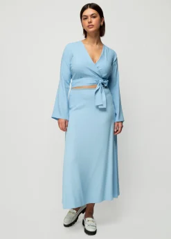 Viscose Wrap Top<Vanilia Clearance
