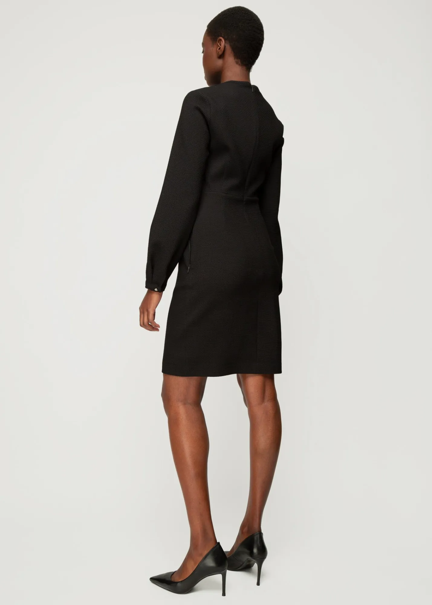 Wafel Jurk Met Couture Mouwen<Vanilia Hot