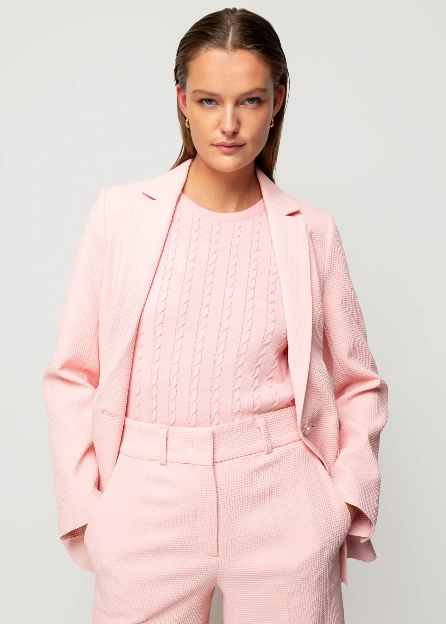 Wafel Structuur Blazer<Vanilia Discount