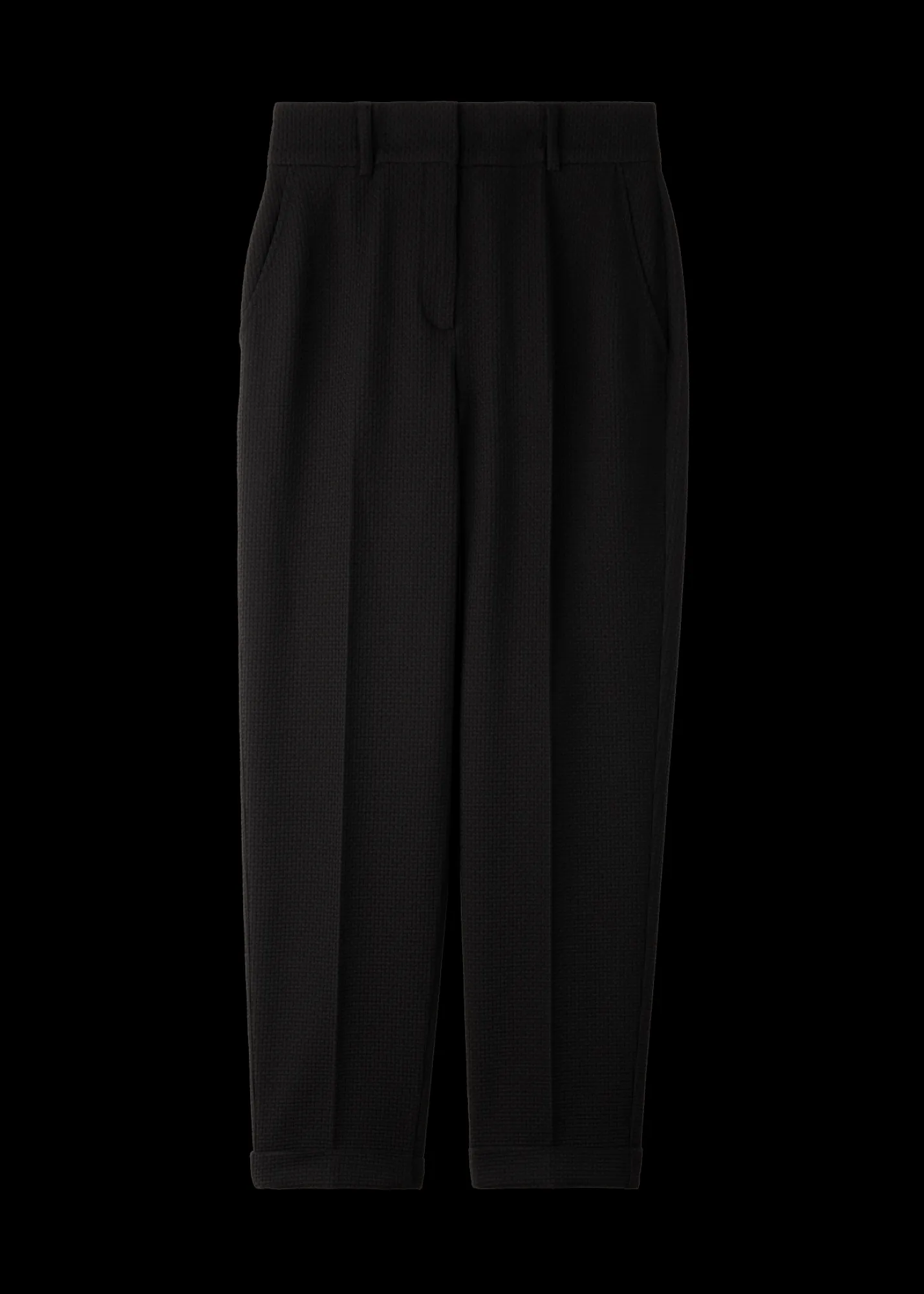 Wafel Structuur Broek Tapered Fit<Vanilia Hot