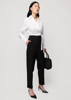Wafel Structuur Broek Tapered Fit<Vanilia Hot