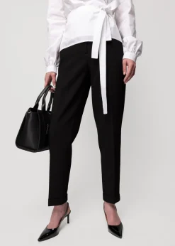Wafel Structuur Broek Tapered Fit<Vanilia Hot