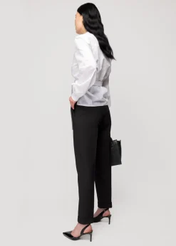 Wafel Structuur Broek Tapered Fit<Vanilia Hot