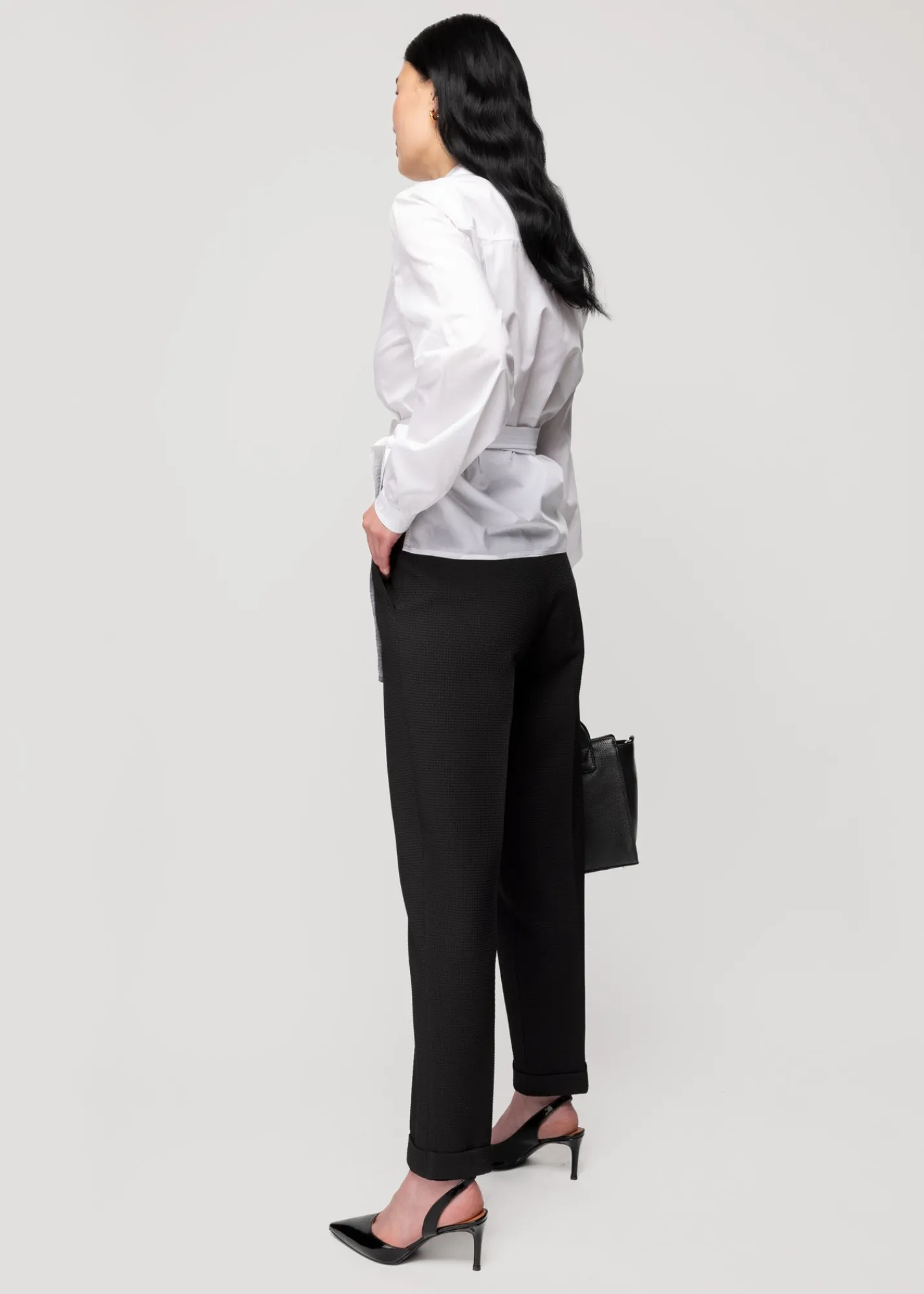 Wafel Structuur Broek Tapered Fit<Vanilia Hot