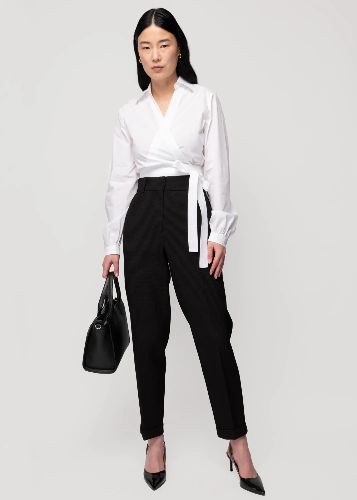 Wafel Structuur Broek Tapered Fit<Vanilia Hot