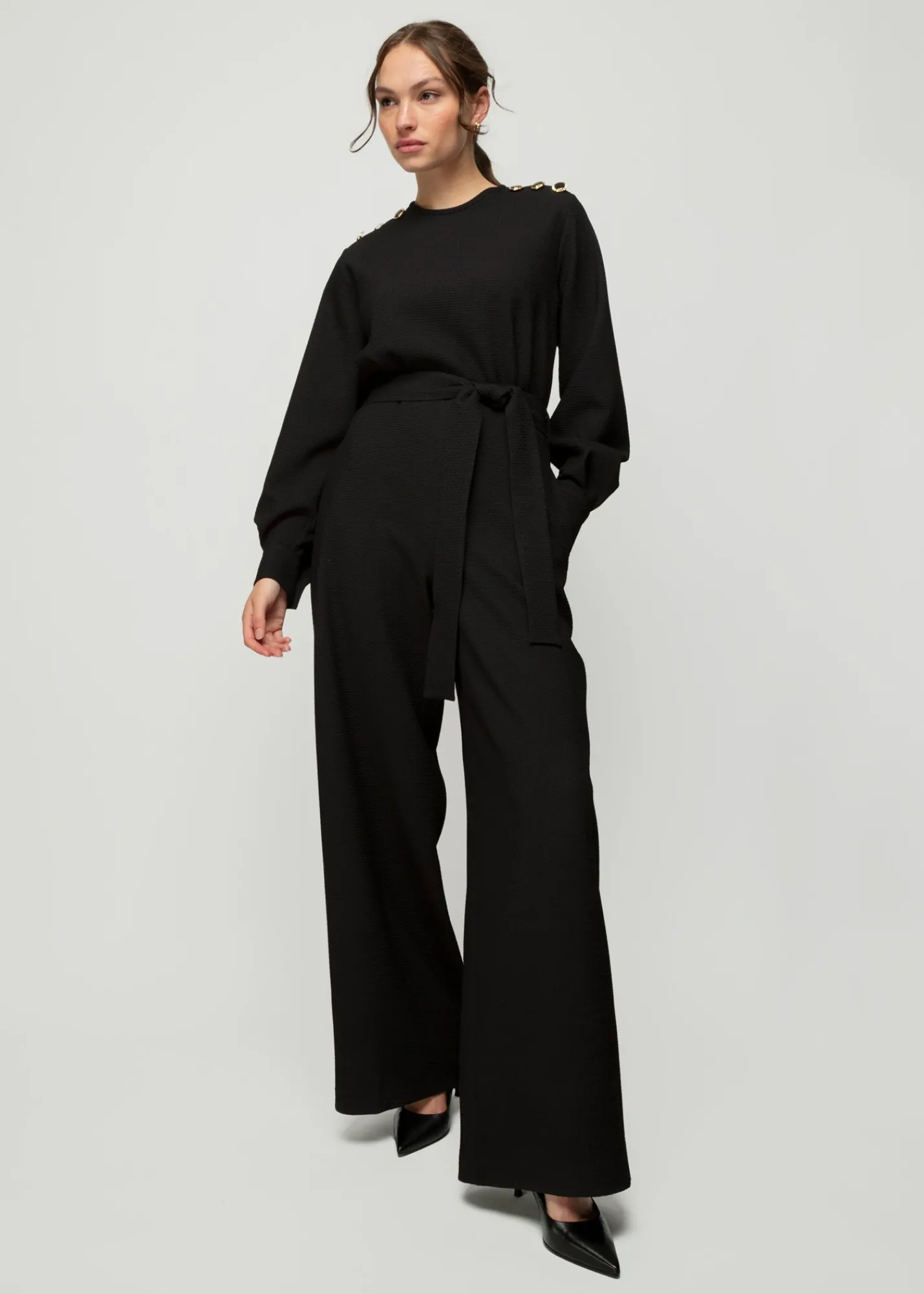 Wafel Structuur Jumpsuit<Vanilia New