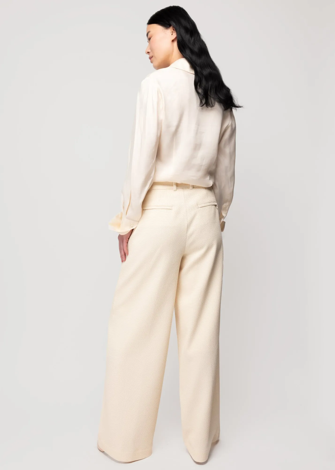 Wafel Structuur Pantalon<Vanilia Hot