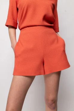 Wafel Structuur Short<Vanilia Hot