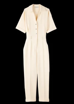 Wafelstructuur Jumpsuit<Vanilia New